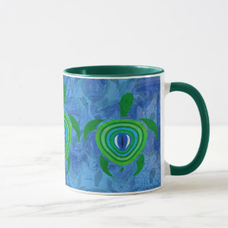 Green Eye Turtle Mugs