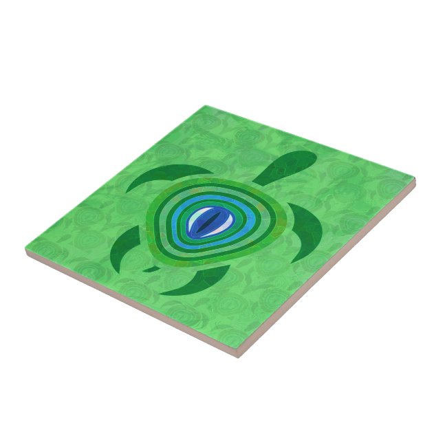 Green Eye Turtle Tile (Side)