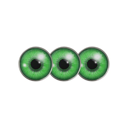 Green Eyeball Funny Creepy Golfer Gift Golf Ball Marker