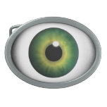 Green Eyeball Green Eye Iris Cool Belt Buckles at Zazzle