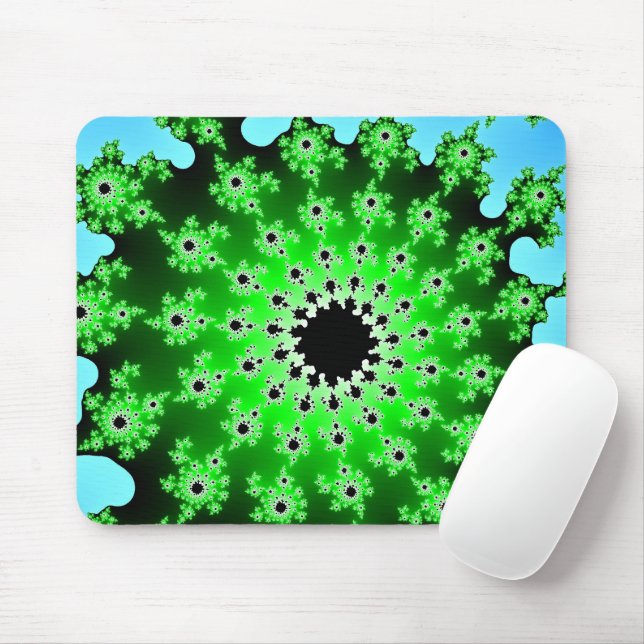 Green Eyeball Mouse Pad (With Mouse)