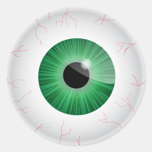 Green Eyeball Sticker