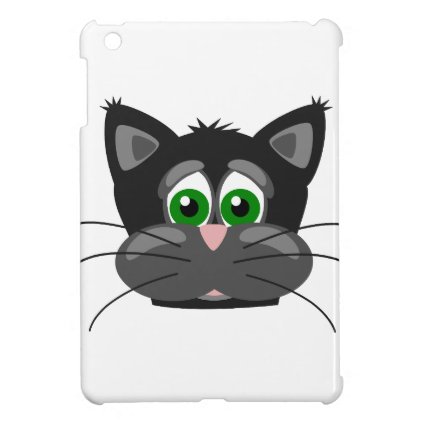 Green-eyed black Cat iPad Mini Case