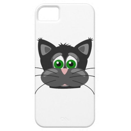 Green-eyed black Cat iPhone SE/5/5s Case