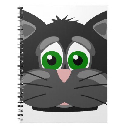 Green-eyed black Cat Notebook