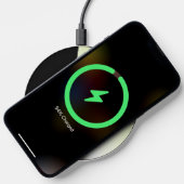 Green Eyed Black Cat Wireless Charger (Phone)