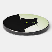 Green Eyed Black Cat Wireless Charger (Front 2)