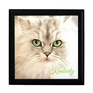 Green Eyed Cat Gift Box