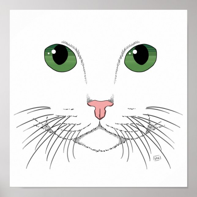 Green Eyed Cat Poster (Front)