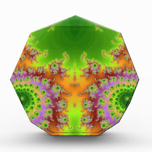 Green Eyed Fractal Acrylic Award