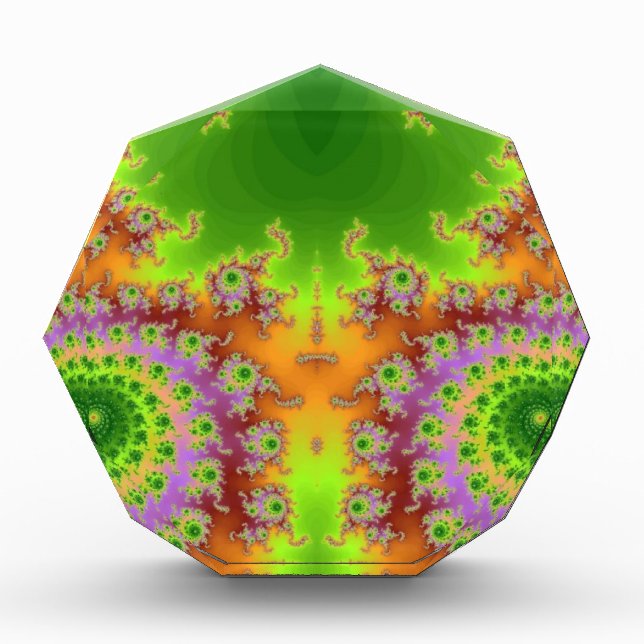 Green Eyed Fractal Acrylic Award (Front)