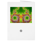 Green Eyed Fractal Cards (Back)