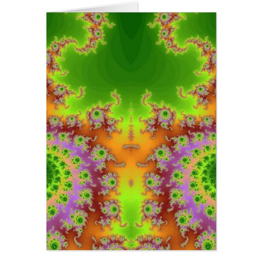 Green Eyed Fractal Cards (Front)