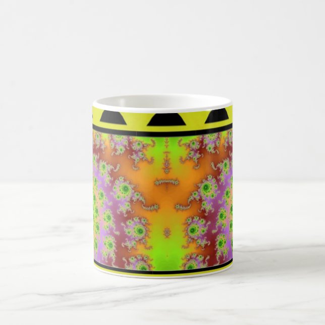 Green Eyed Fractal Mug (Center)