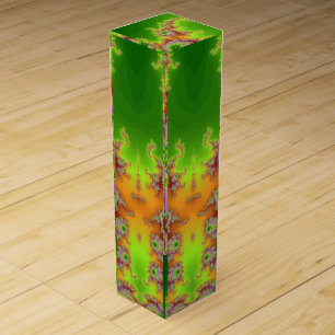 Green Eyed Fractal Wine Gift Box