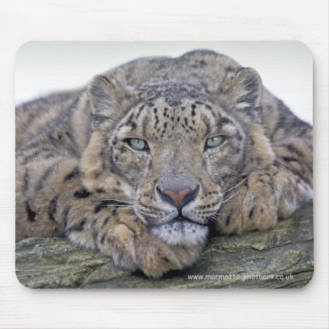 Green-Eyed Gaze Mousemat Mouse Pad (Front)