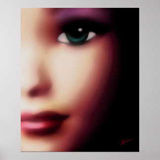 Green Eyed Girl Poster