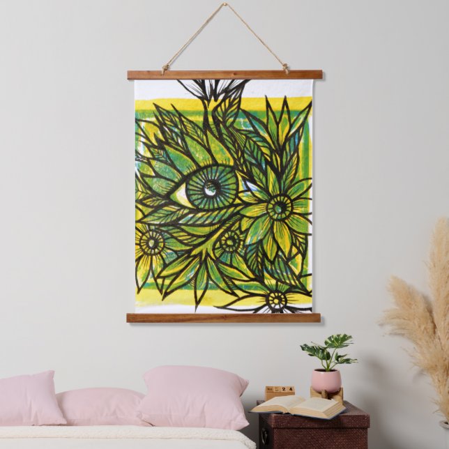 Green Eyed Nature                                  Hanging Tapestry (Bedroom)