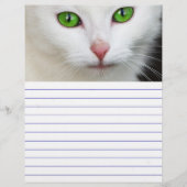 Green Eyed White Cat (Front)