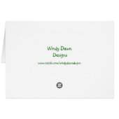 Green Eyes Cards (Back Horizontal)