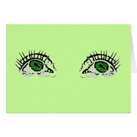 Green Eyes Cards (Front Horizontal)