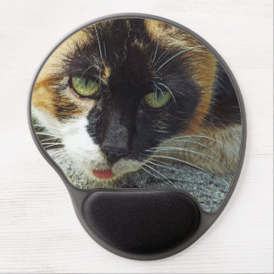 GREEN EYES/KITTY CAT GEL MOUSE PAD
