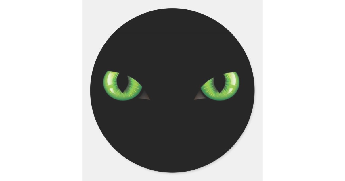 Green Eyes Sticker | Zazzle