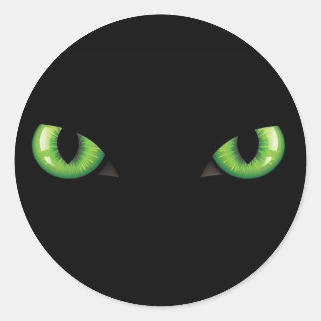 Green Eyes Sticker (Front)