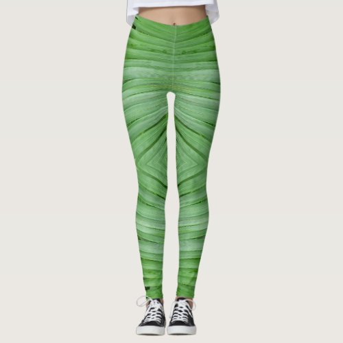 Green fabric pattern Ratti_Creative_Arts Leggings 