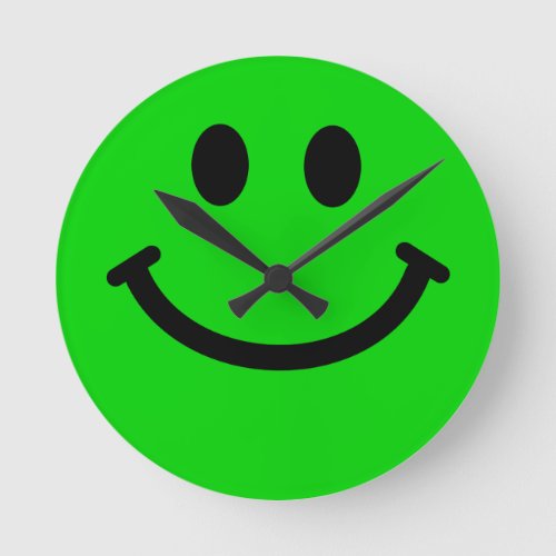 Green Face Wall Clock