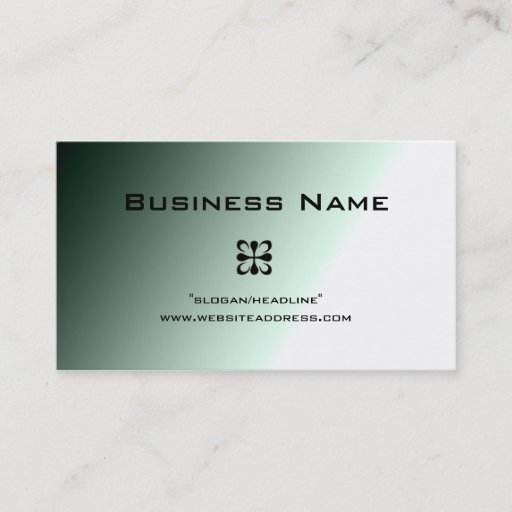 Customizable Green Fade Design1 Business Cards