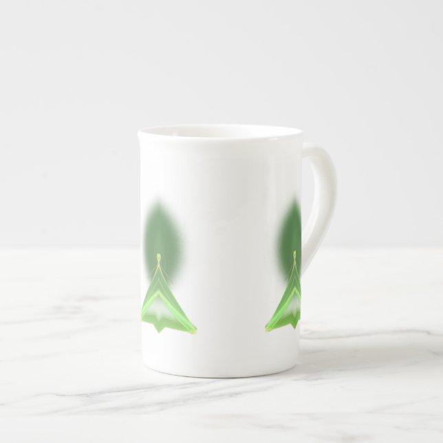 Green Faery Bone China Mug (Front Right)