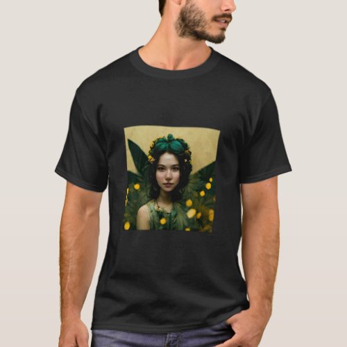 Green Fairy Basic Dark  T_Shirt