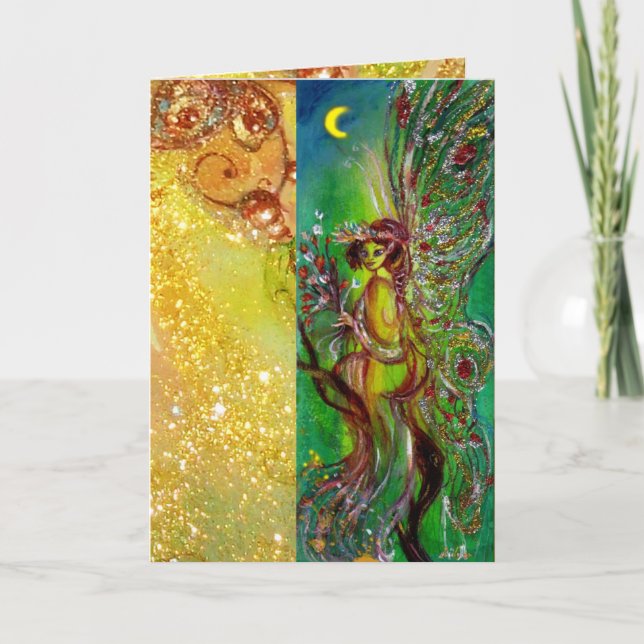 GREEN FAIRY HOLIDAY CARD (Front)