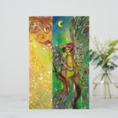 GREEN FAIRY IN MOONLIGHT Fantasy (Standing Front)