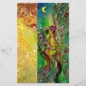 GREEN FAIRY IN MOONLIGHT Fantasy (Front)