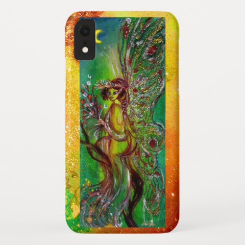 GREEN FAIRY IN THE MOONLIGHT fantasy iPhone XR Case