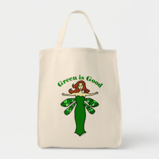 Green Fairy Organic Grocery Tote Bag