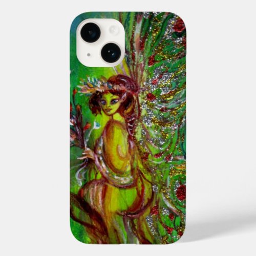 GREEN FAIRY WITH GOLD SPARKLES IN MOONLIGHT Case_Mate iPhone 14 CASE