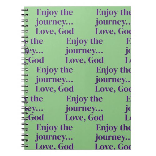 Green faith Spiral Photo Notebook