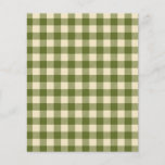 green fall plaid patterned paper