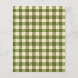 green fall plaid patterned paper