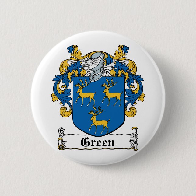 Green Family Crest Button (Front)