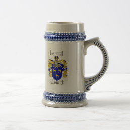 GREEN FAMILY CREST -  GREEN COAT OF ARMS BEER STEIN