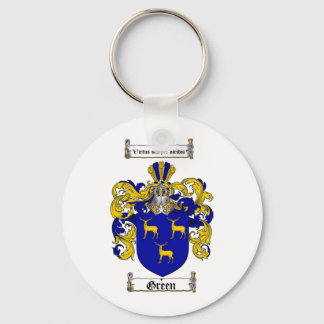 GREEN FAMILY CREST -  GREEN COAT OF ARMS KEYCHAIN