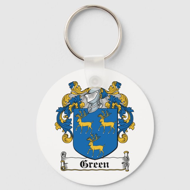Green Family Crest Keychain (Front)