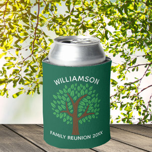 Green Family Reunion Tree Cool Custom Keepsake Can Cooler