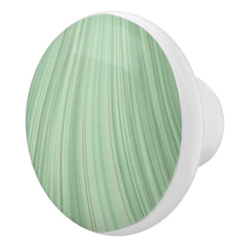 Green Fan Ceramic Knob