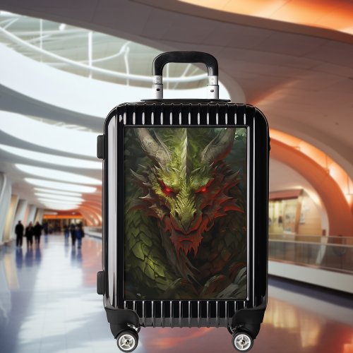 Green Fantasy Dragon Luggage
