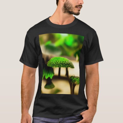 Green Fantasy Forest 13 Abstract Art Gift T_Shirt